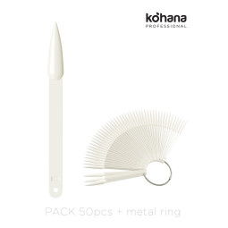Kohana Keyring Display - Stiletto Natural